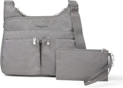 Vista 33 de Baggallini Crossbody Travel Bag 11x8.5 Lightweight Water-resistant Nylon Handbag Manzana