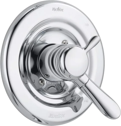 Vista 4 de Delta Faucet Lahara Serie 17 Kit de ajuste de válvula de mango de ducha de doble función, bronce champán T17038-CZ (válvula no incluida)