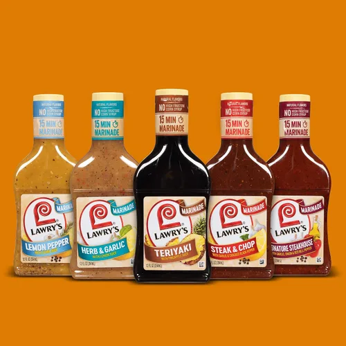 Vista 20 de Lawry's Teriyaki con adobo de jugo de piña, 12 fl oz