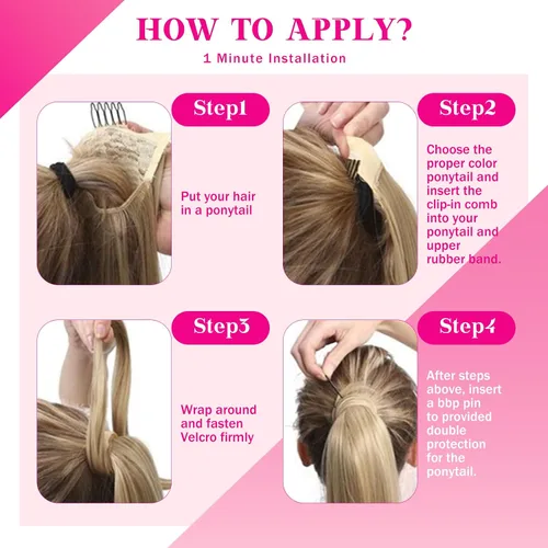 Vista 6 de Ve Sunny - Extensiones de cabello humano lacio con clip, color negro azabache, preestilizadas, listas para usar, 18 pulgadas, 2.82 oz