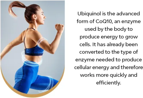 Vista 2 de QIH23: Ubiquinol 50 Pro Health COQ10 (60 cápsulas) - Suplemento de ubiquinol con forma activa de coenzima Q10 - Potente antioxidante