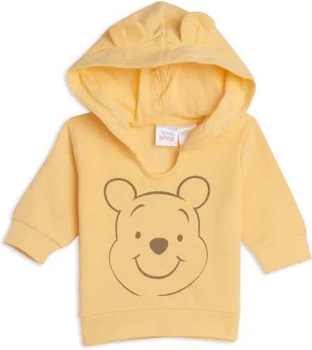 Vista 3 de Disney Classics Winnie the Pooh Mickey Mouse - Conjunto de 3 piezas con capucha y pantalones para bebé (recién nacido, 24 meses)