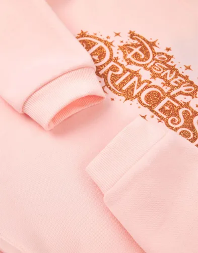Vista 6 de Disney Princess Girls Sweater Dress Kids Sweatshirt with Sparkly Tulle Skirt in Pink Film Movie Merchandise Gift Children