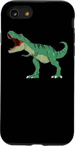 Vista 17 de Carcasa para iPhone X/XS con diseño de dinosaurio T-Rex.