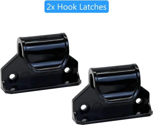 Vista 4 de Kit de piezas de repuesto retráctiles para puertas de bebé (negro) Juego completo de accesorios de montaje en pared con soportes, anclajes