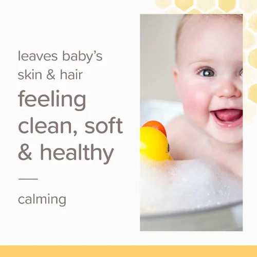 Vista 2 de Burt's Bees Set de regalo para baby showers, incluye productos esenciales para bebés, champú y lavado con lavanda, loción corporal, toallitas