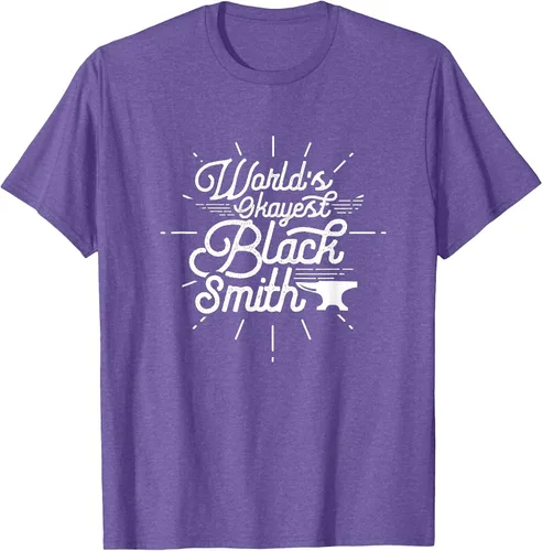 Vista 63 de Blacksmith Blacksmithing Forge Metalsmith Forging T-Shirt Asphalt Grey
