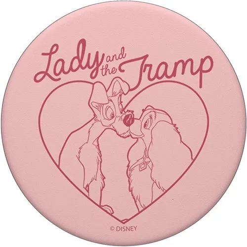 Vista 3 de Disney Lady And The Tramp Heart Rettrait PopSockets agarre y soporte para teléfonos y tabletas