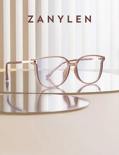 Vista 2 de ZanyLen Vintage Cat-eye Blue Light Blocking Glasses for Women, Lightweight TR90 Fashion Eyeglasses