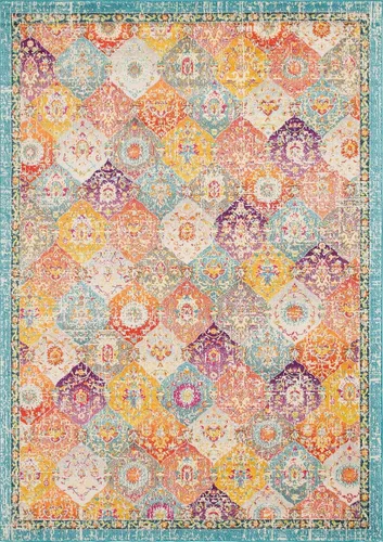 Vista 20 de Unique Loom Penrose Collection - Alfombra de área - Blake (2' 2" x 3' 1" Rectángulo, Verde/Beige)