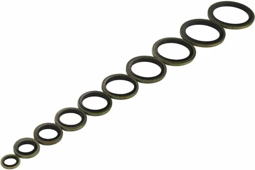 Vista 5 de SeroNi 150/100 piezas Juego surtido de anillos de sellado de sellado de sellado de aceite, tornillo de drenaje de aceite, juego de sellos combinados