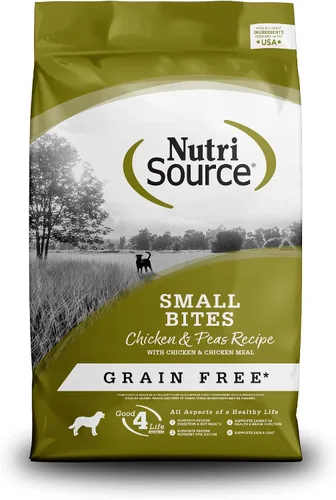 Vista 22 de NutriSource Alimento seco para perros sin granos, bocados pequeños, pollo y guisantes, 4 libras