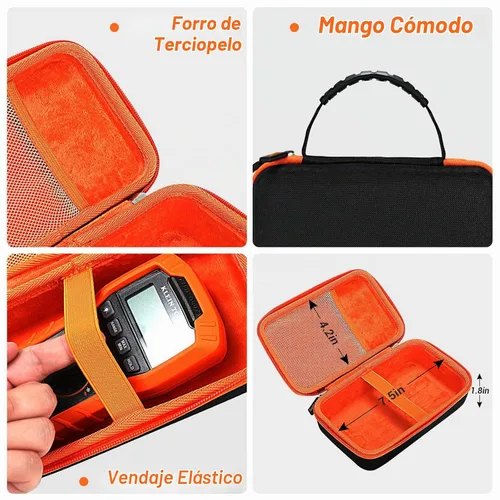 Vista 6 de Estuche de almacenamiento rígido para Klein Tools MM400/MM325/MM450/MM300/MM200/ET140/MM720/69355/69149P, multímetro, a prueba de polvo, resistente