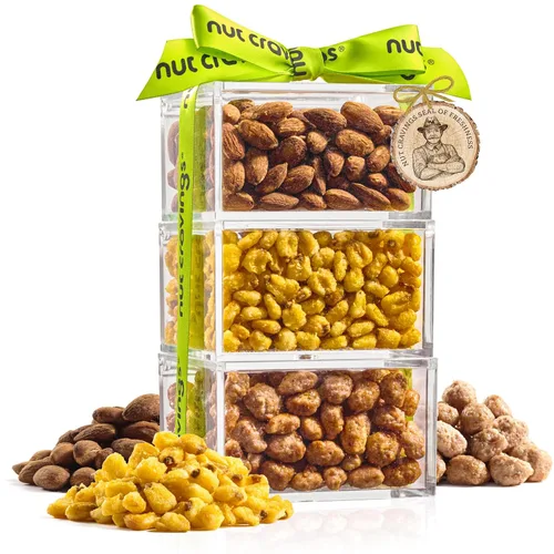 Vista 12 de NUT CRAVINGS - Cesta de regalo de frutas secas y nueces mixtas