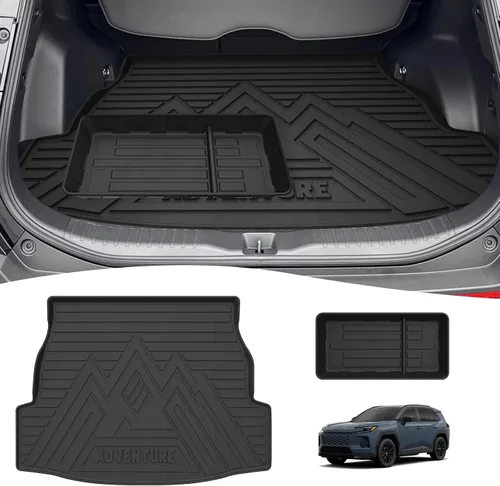 Vista 83 de Forro de carga para Jeep Compass/Patriot 2007-2016 y 2007-2012 Dodge Caliber, alfombras de carga para todo clima para accesorios de Compass