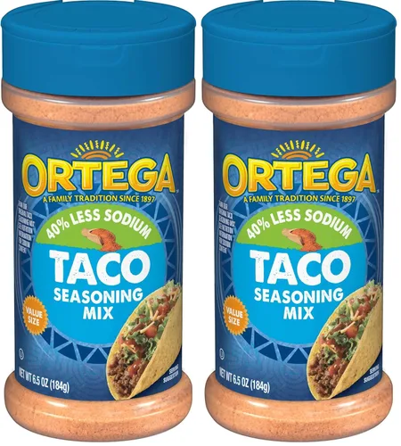 Vista 11 de Ortega Mezcla de condimentos, 40% menos de tacos de sodio, 1 onza