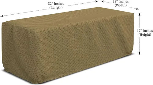 Vista 2 de Covers & all Funda rectangular para hoguera con elástico, 160 GSM Duro Pro tela transpirable no tejida, impermeable, resistente a los rayos UV y a