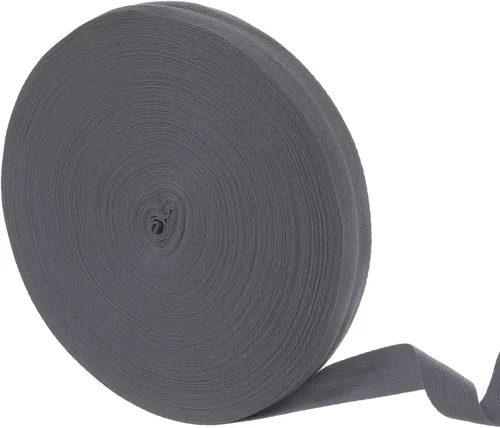 Vista 23 de uxcell Cinta de sarga de algodón de 50 yardas, cinta de espiga de 3/8 pulgadas para coser ropa, manualidades (azul)