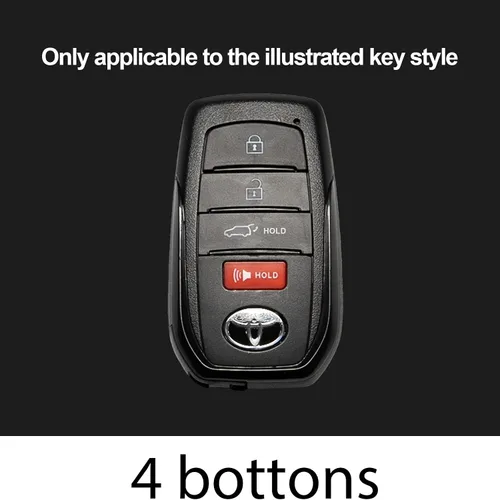 Vista 5 de para Toyota Funda para llavero de cuero, estuche para llaves de coche, compatible con Grand Highlander Camry Crown signia Highlander Venza Land