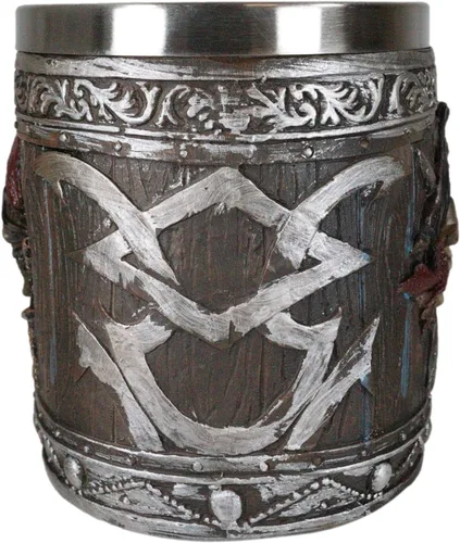 Vista 6 de Ebros Gift Piratas del Caribe - Bandana con calavera con espadas cruzadas, jarra, café, cerveza, taza de café, taza de cerveza Drunken Pirate's Life