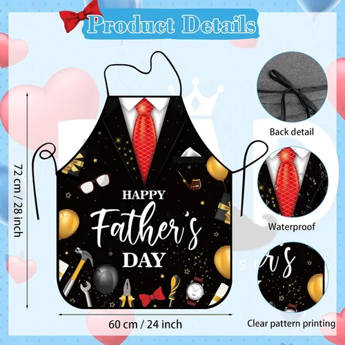 Vista 7 de Apron for Men Women, Funny Kitchen Apron for Party Cooking Baking Grill BBQ