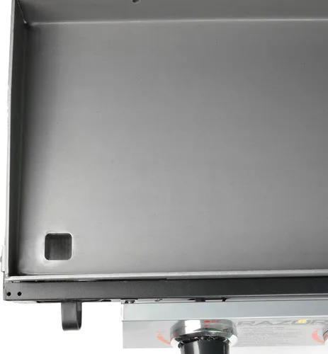 Vista 9 de Razor Griddle GGT2130M - Parrilla portátil de gas propano LP de 25 pulgadas para exteriores, 2 quemadores, con 318 pulgadas cuadradas para cocinar