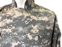 Vista 8 de Abrigo de chef de camuflaje digital ACU de manga corta de algodón suave de fácil cuidado