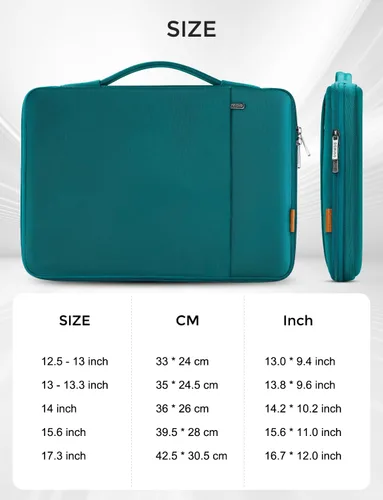 Vista 9 de DOMISO Funda protectora para laptop de 13 pulgadas, resistente al agua, a prueba de golpes, para MacBook Air 13, M4, M3, M2, MacBook Pro M2, M1