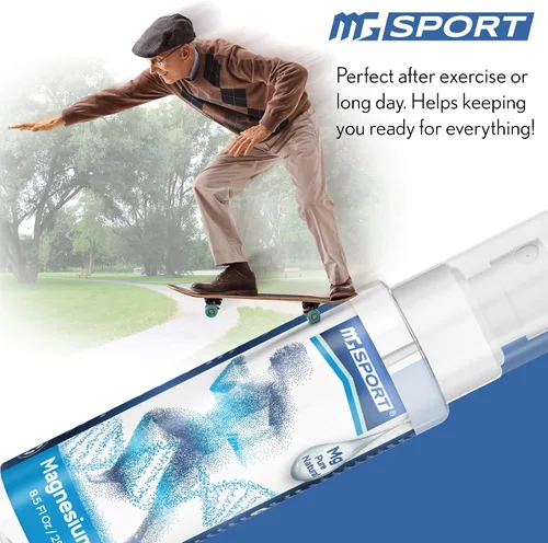 Vista 3 de Suplemento de zinc y magnesio de alta absorción y aceite de magnesio en aerosol, para calambres en las piernas y recuperación muscular