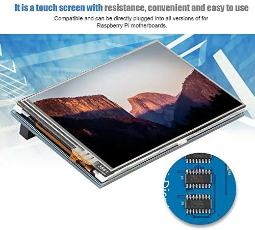 Vista 9 de Pantalla, 3.5 pulgadas 480x320 TFT LCD HDMI Monitor para Pi.