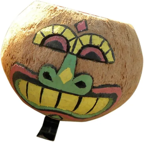 Vista 5 de Soporte para taza de bicicleta de coco, soporte para bebida para botella de agua, lata, café y teléfono celular, carcasa de coco natural tallada a