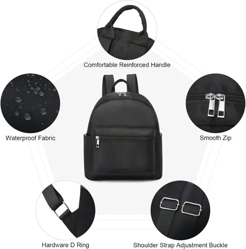 Vista 6 de LOVEVOOK Mini mochila pequeña y linda mochila de moda para niñas y mujeres