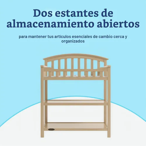 Vista 5 de Cambiador Graco con cambiador resistente al agua, madera flotante