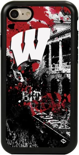 Vista 23 de Guard Dog NCAA - Funda híbrida para iPhone 7/8/SE Paulson Designs, color negro