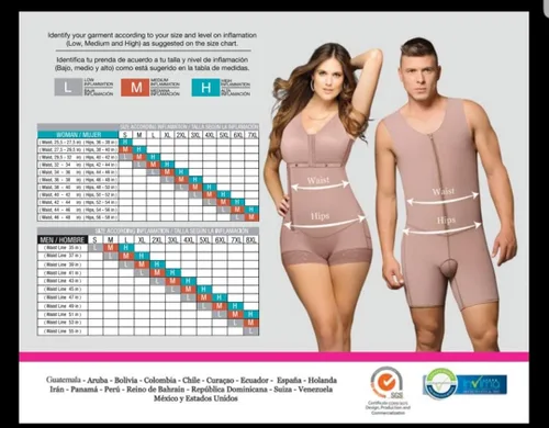 Vista 3 de Fajas Colombianas Diseños D'Prada Mujer Firme Barriga Corta Pierna 3 Ganchos Nivel Shapewear Ref 11185