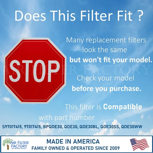 Vista 6 de Air Filter Factory - Filtro de grasa para campana extractora de aluminio, lavable, paquete de 2 unidades para Broan NuTone (S97017415, 97017415)