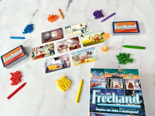 Vista 5 de Freehand by Indie Boards & Cards, juego de mesa para fiestas