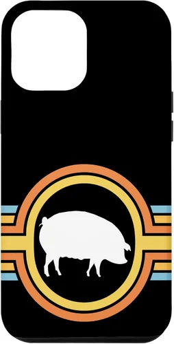 Vista 26 de Pig - Farm Farming Piglet Piggy Hog Swine Cute 70s Retro Case for iPhone 17