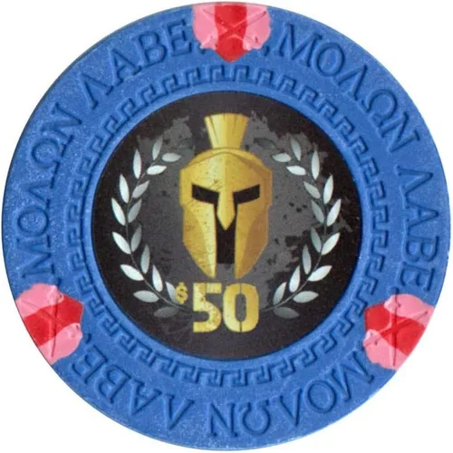 Vista 10 de Versa Games Spartan - Fichas de póquer de arcilla en 0.48 oz, paquete de 50 unidades (elige colores)