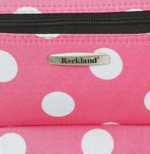 Vista 8 de Rockland, juego de equipaje de dos piezas, Rosado con puntos), F102-PINKDOT