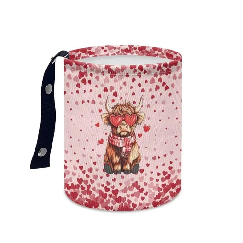 Vista 13 de American Flag Foldable Car Trash Can Small Hanging Car Garbage Can Car Trash Bag Wastebasket Garbage Storage Organizer Trash Bin