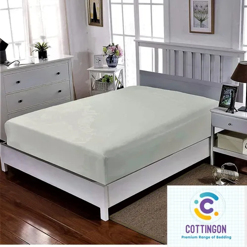 Vista 6 de Sábana bajera ajustable de tamaño para catre de 30" x 75", 100% algodón egipcio, perfecta para literas de campamento/casas rodantes/camas de Gris