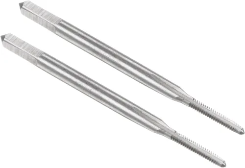 Vista 9 de uxcell - Grifos métricos de máquina M0.8 x 0.2mm H2 de acero de alta velocidad con 3 hélices rectas para roscado de tornillos, herramienta