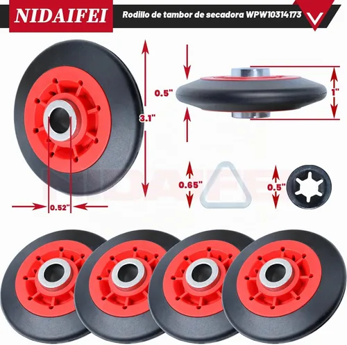 Vista 3 de 4392067 Kit de reparación de secadora para Kenmore Maytag