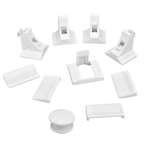 Vista 6 de Cerradura magnética para cajones, sistema de bloqueo magnético, cerraduras de puerta de gabinete de seguridad para niños, kit de llaves de bloqueo