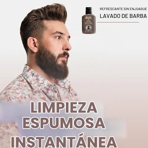 Vista 2 de Reuzel Refresh - Lavado de barba sin enjuague, para hombre, 6.8 fl oz