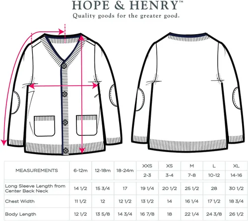 Vista 4 de Hope & Henry Suéter tipo cárdigan para niño