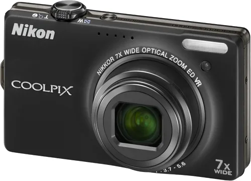 Vista 4 de Nikon Coolpix S6000 - Cámara digital de 14 MP con zoom de reducción de vibración óptica (VR) 7x y LCD de 2.7 pulgadas (negro)