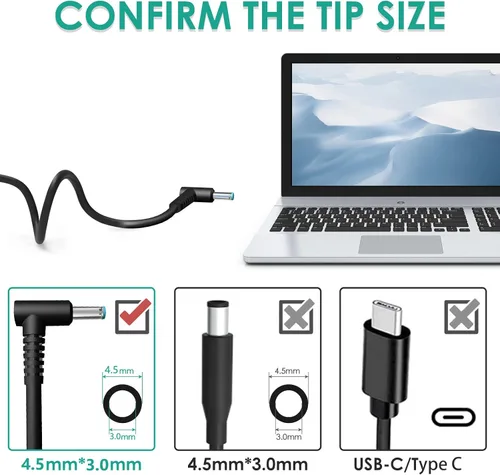Vista 4 de Cargador de CA de 150 W compatible con HP Zbook 15 16 17 15u 15v G3 G4 G5 G6 G7 G8 G9 ZBook Studio Firefly 15 G4 G5 G7 G8 G9 G10 G11 Victus 15 OMEN