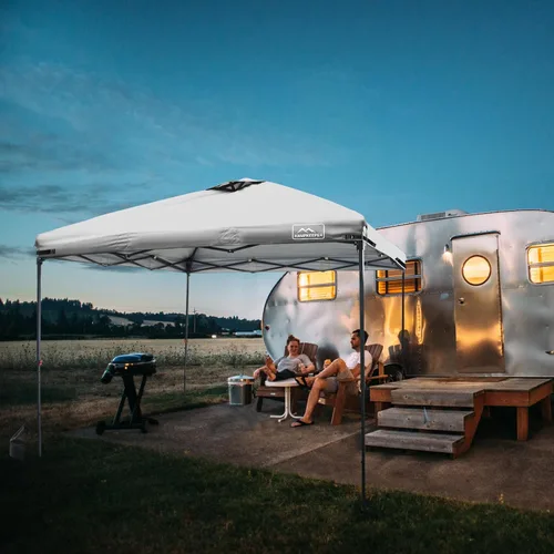 Vista 75 de KAMPKEEPER Cubierta de Repuesto Superior para Carpa Toldo Emergente con Ventilación de Aire y Correa Elástica Ajustable, Poliéster Resistente a Azul